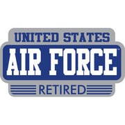 United States Air Force Retired Stacked Text Sticker