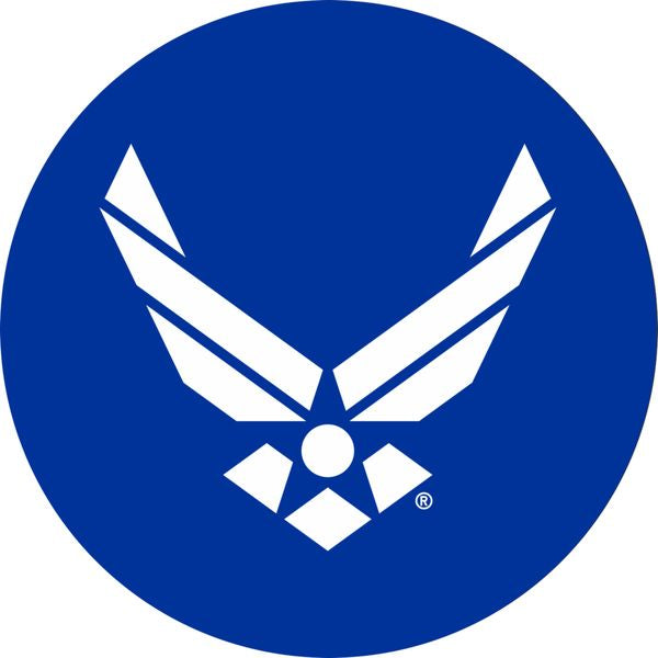 United States Air Force Symbol Round Sticker