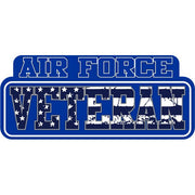 Air Force Veteran Stacked Text Sticker