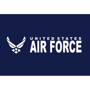 United States Air Force with Symbol Square Sticker