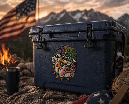 Crayon Eater Bulldog Sticker