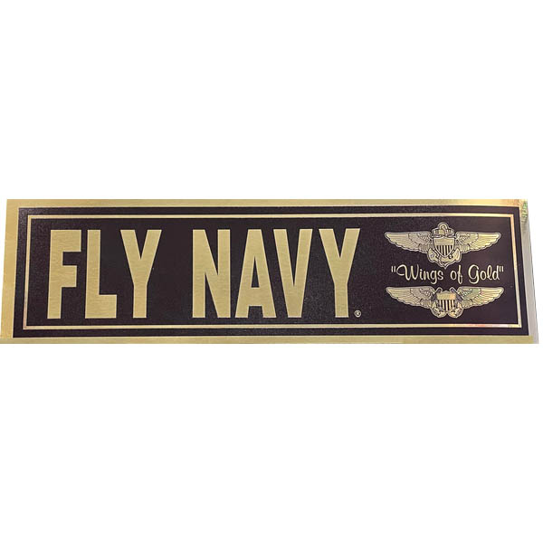 Fly Army Bumer Sticker Fly Navy Bumper Sticker, Metallic – Honor Country