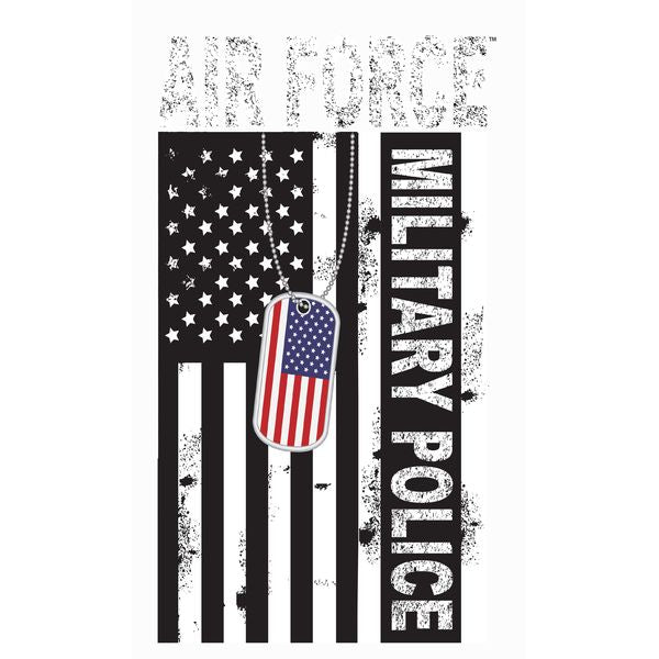 Air Force Military Police Flag with Dog Tags Decal