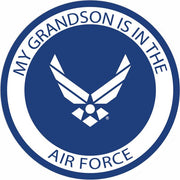 My Grandson is in the Air Force with Symbol Decal