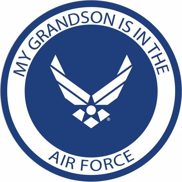 My Grandson is in the Air Force with Symbol Decal