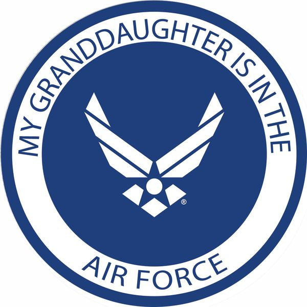 My Granddaughter is in the Air Force with Symbol Decal