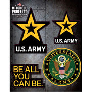 New Army Star Sticker Sheet Sticker