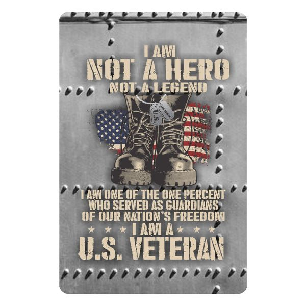 Sticker  - U.S. Air Force Veteran/Hero Dog Tag/Boots Sticker