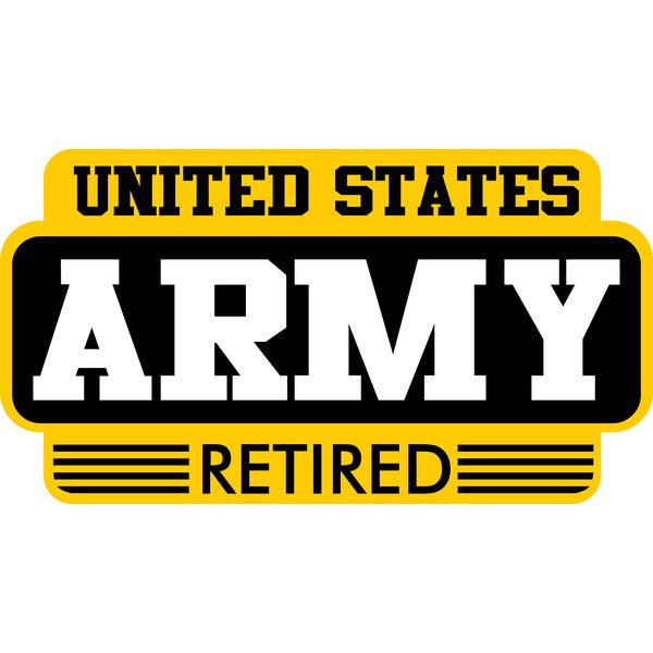 United States Army Retired Sticker