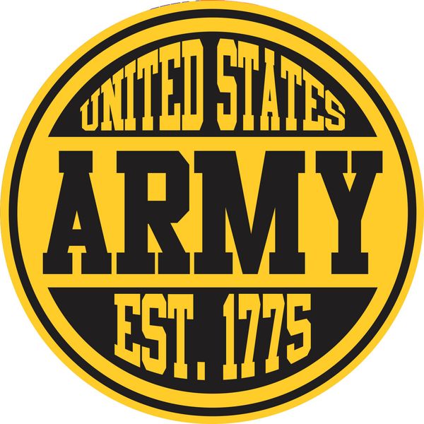 United States Army Est. 1775 Round Sticker