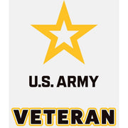 Veteran with New Army Star 3.75"x3.5" Decal