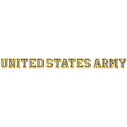 United States Army in Black, Gold and White Window Strip Decal