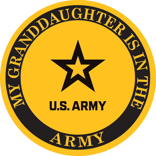My Granddaughter is in the U.S. Army Decal