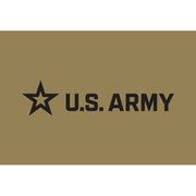 New Army Star U.S. Army Coyote Square Sticker