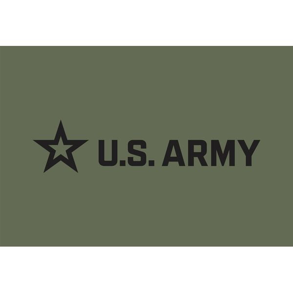 New Army Star U.S. Army Military Green Square Sticker