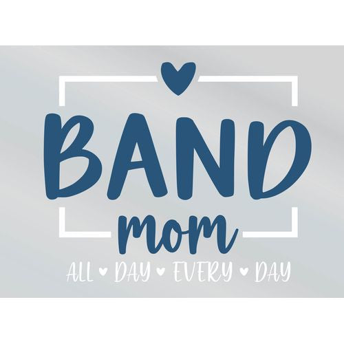 Band Mom Blue Decal