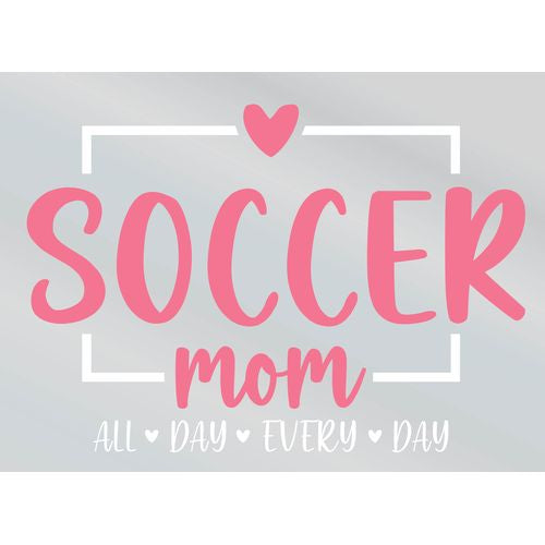 Soccer Mom Pink Decal