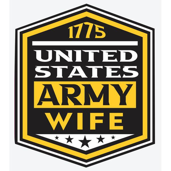 United States Army Wife 1775 Decal