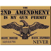 Second Amendment is my Gun Permit Sticker Sticker