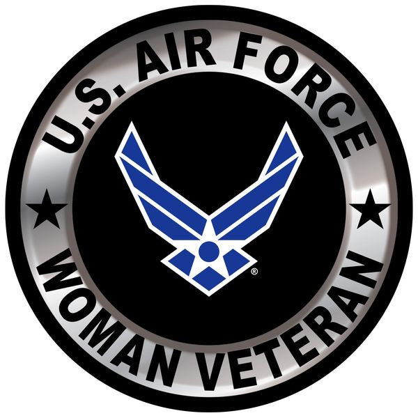 U.S. Air Force Symbol Woman Veteran Sticker