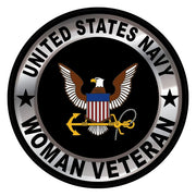 U.S. Navy Icon Woman Veteran Sticker