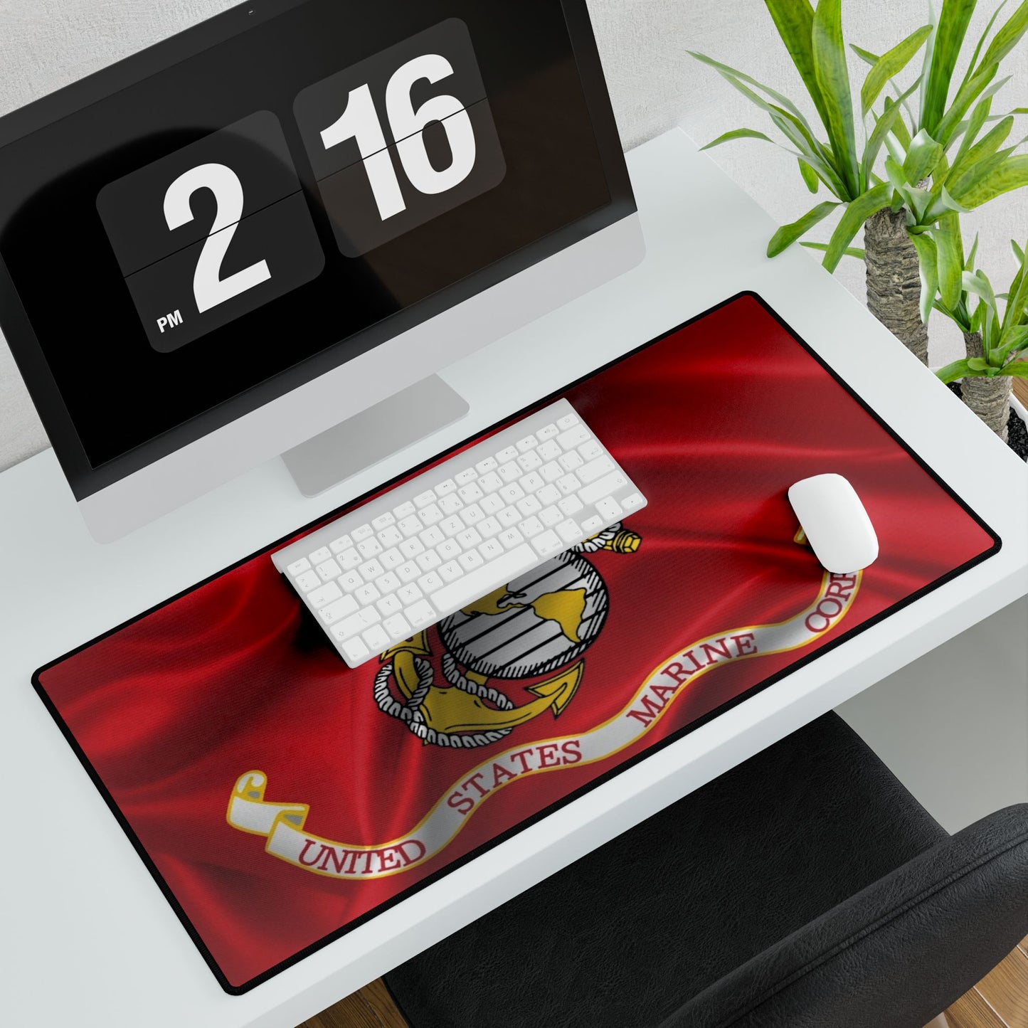 USMC Flag Desk Pad