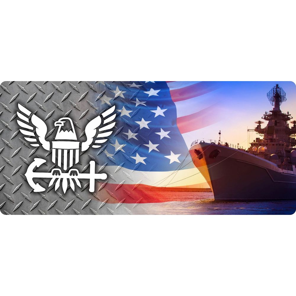 United States Navy Eagle and Anchor Ship Desk Pad