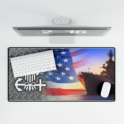 United States Navy Eagle and Anchor Ship Desk Pad