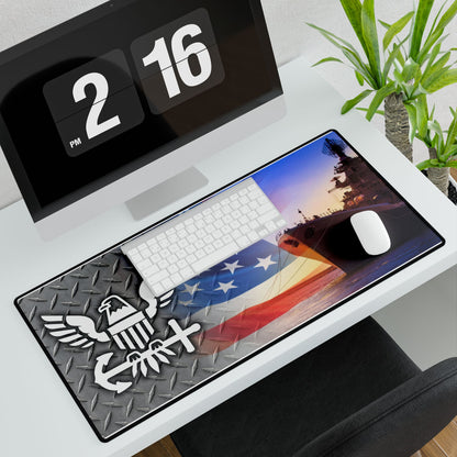United States Navy Eagle and Anchor Ship Desk Pad