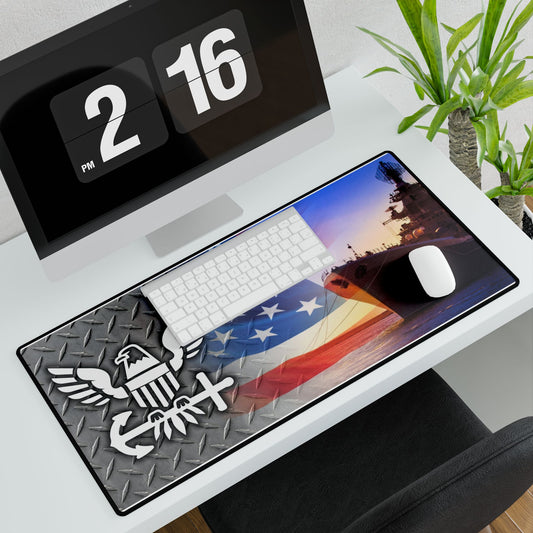 United States Navy Eagle and Anchor Ship Desk Pad