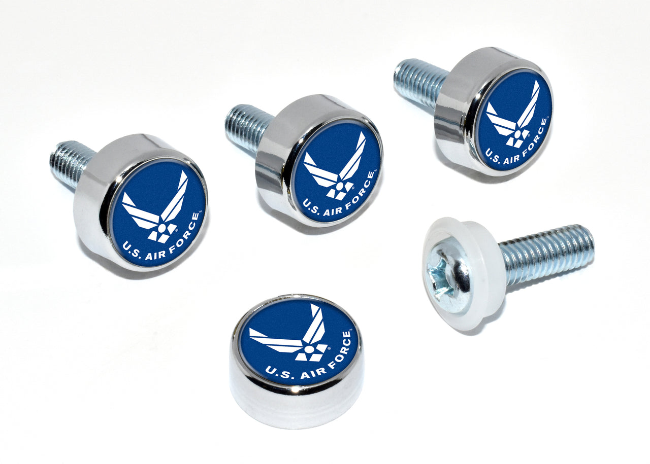 U.S. Air Force License Plate Screw Caps