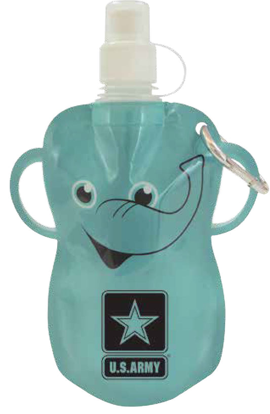 U.S. Army Star on 12 oz. Flat Bottle
