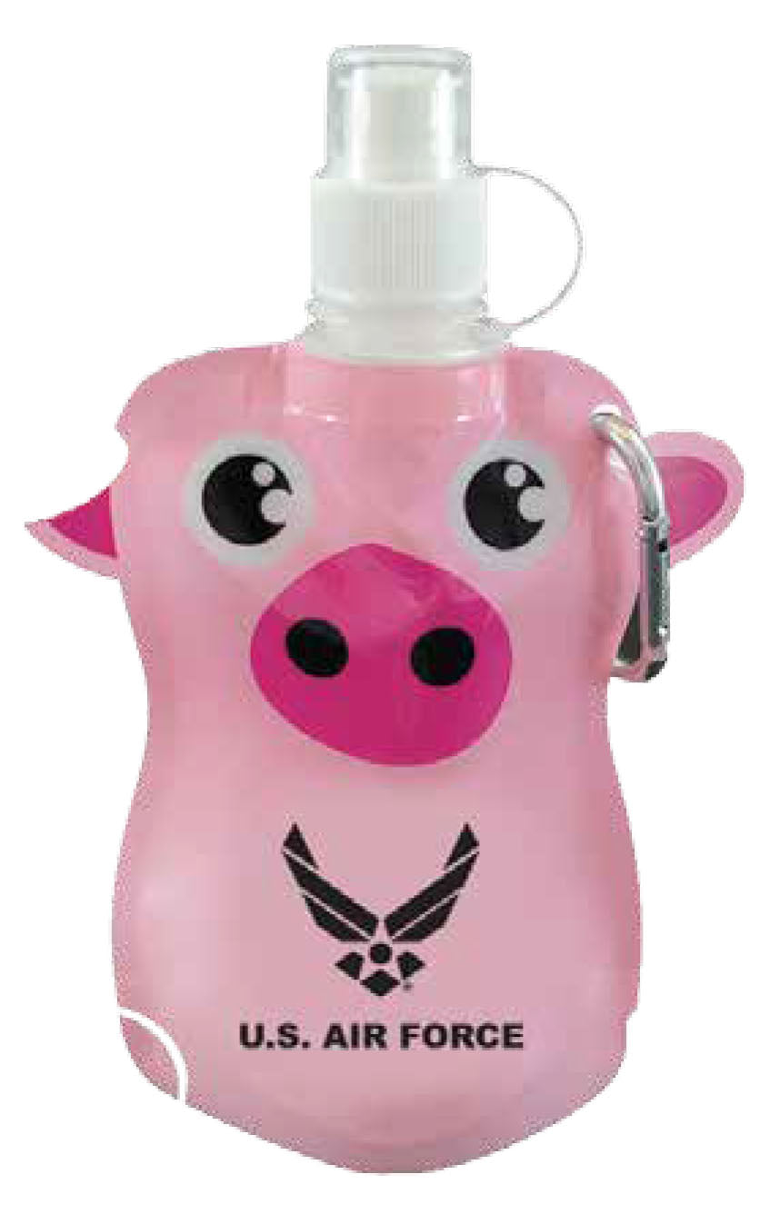U.S. Air Force Symbol on 12 oz. Flat Bottle