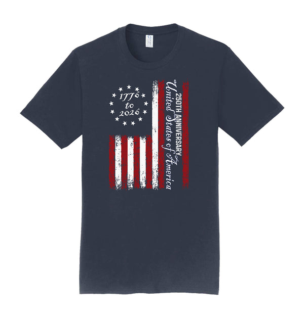 America 250th Anniversary 1776 - 2026 Vertical Flag