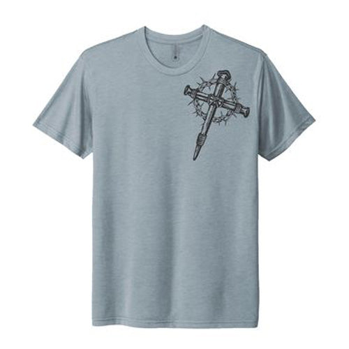 Nail Cross with Thorns Angled T-Shirt
