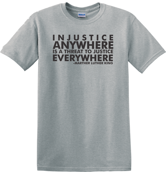 Martin Luther King Quote on Grey T-Shirt