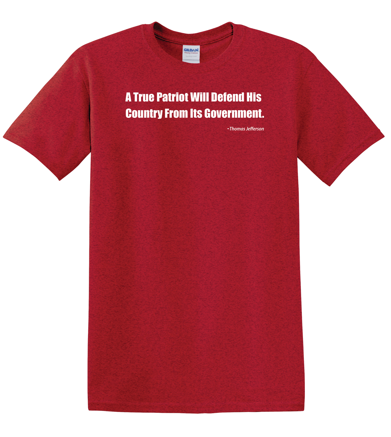 Thomas Jefferson Quote on Red T-Shirt