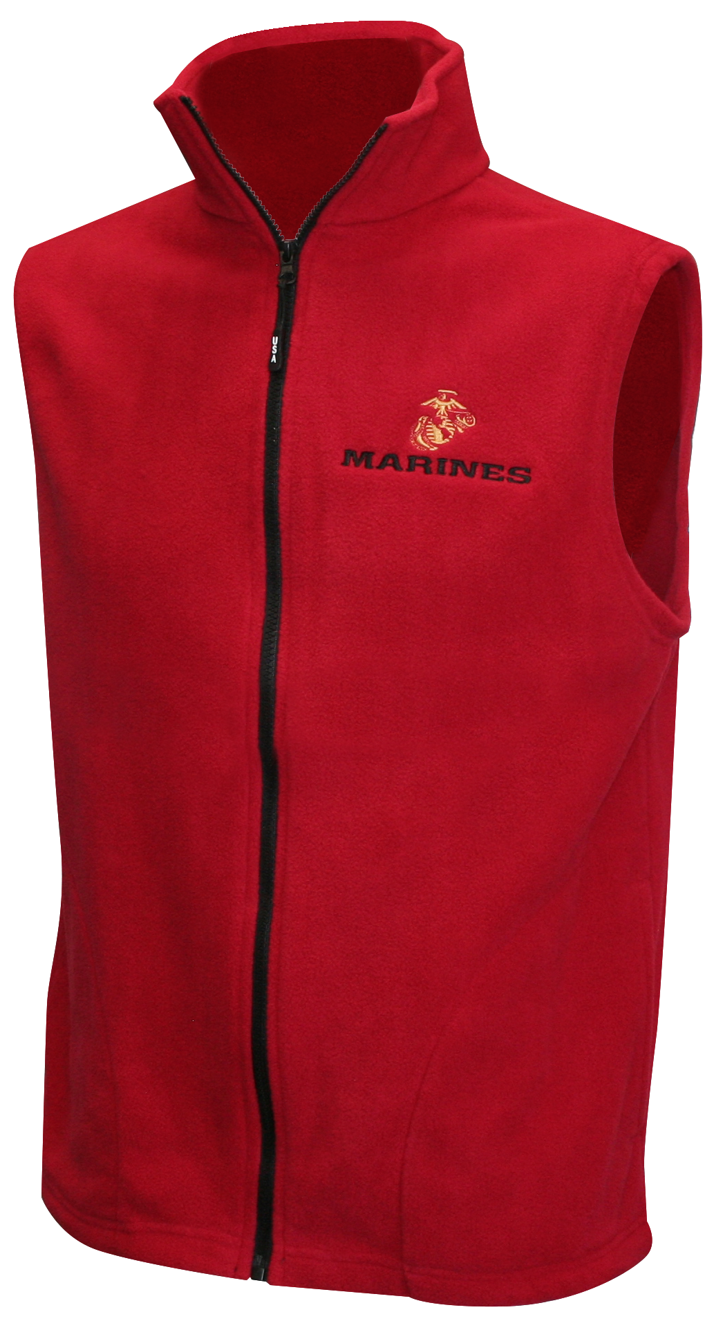 US Marine EGA Embroidered on Fleece Vest Jacket