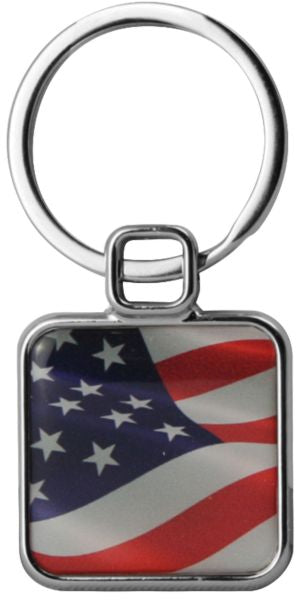 America's Navy Square Key Chain Ring