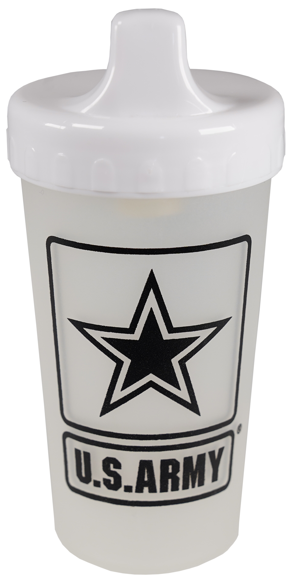 U.S. Army Star on 9 oz. Clear Sippy Cup