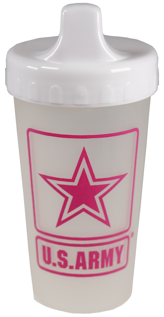 U.S. Army Star on 9 oz. Clear Sippy Cup