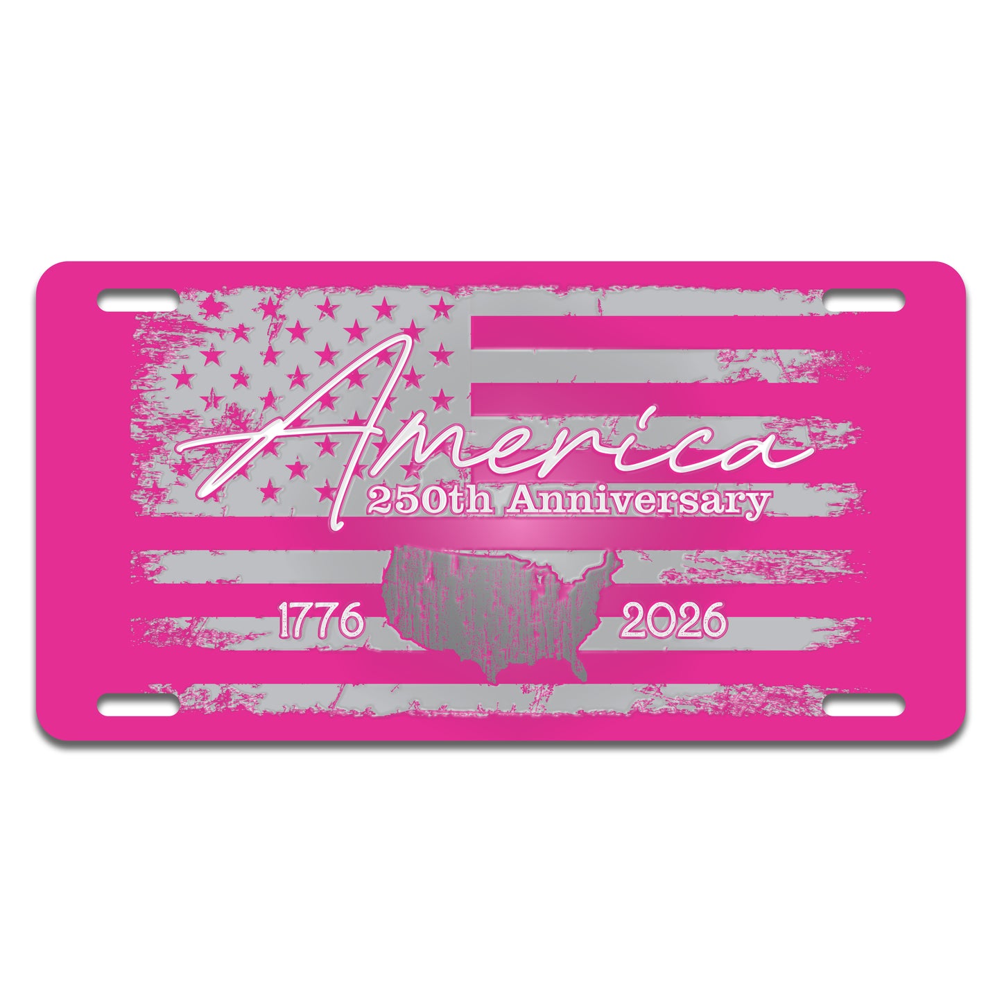 Autotag -  America 250th Anniversary 1776 - 2026 Pink License Plate