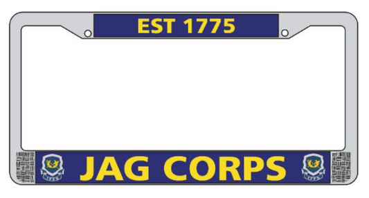 License Plate Frame - Jag Corps