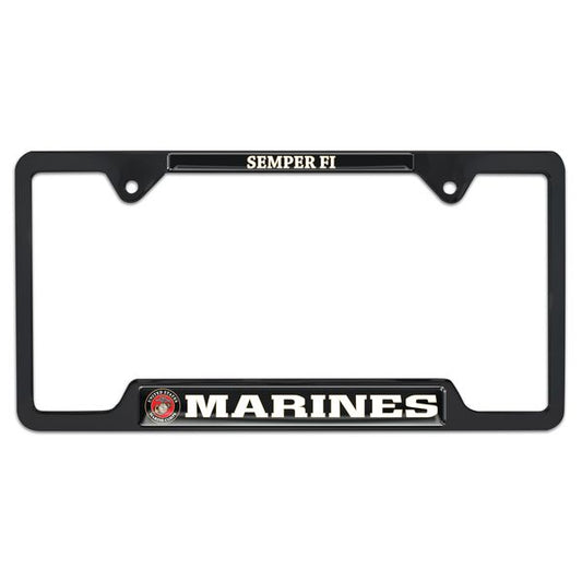 Marine Metal License Plate Frame with Domed Graphics