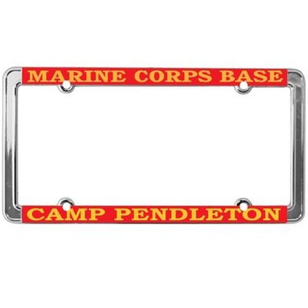 Marine Corps USMC Pendleton License Plate Frame, Thin Rim – Honor Country