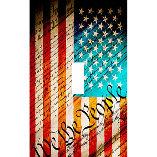American Flag - We the People on Light Switch Panel