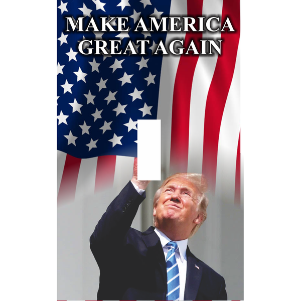American Flag - Make America Great Again on Light Switch Panel