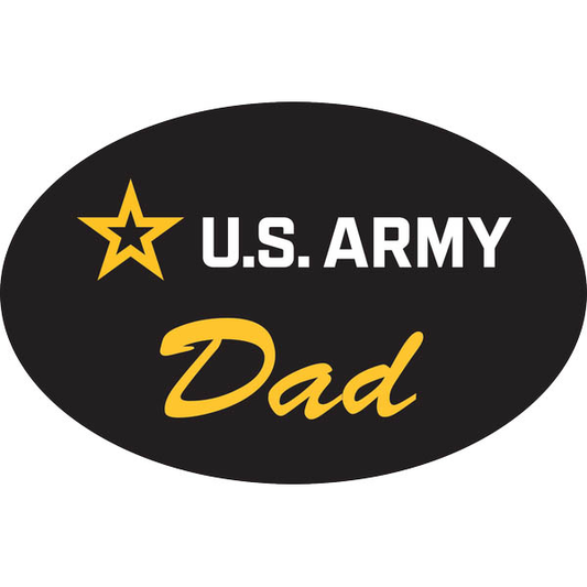 US Army DAD Star Oval Magnet