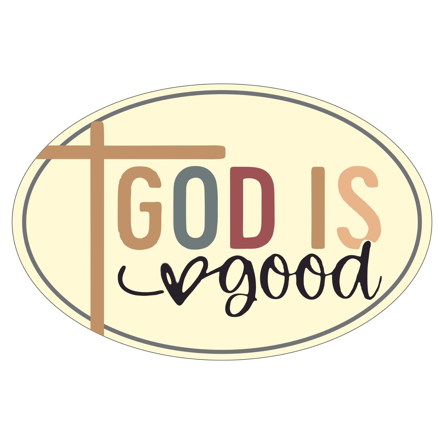 Oval Magnet - God is Good