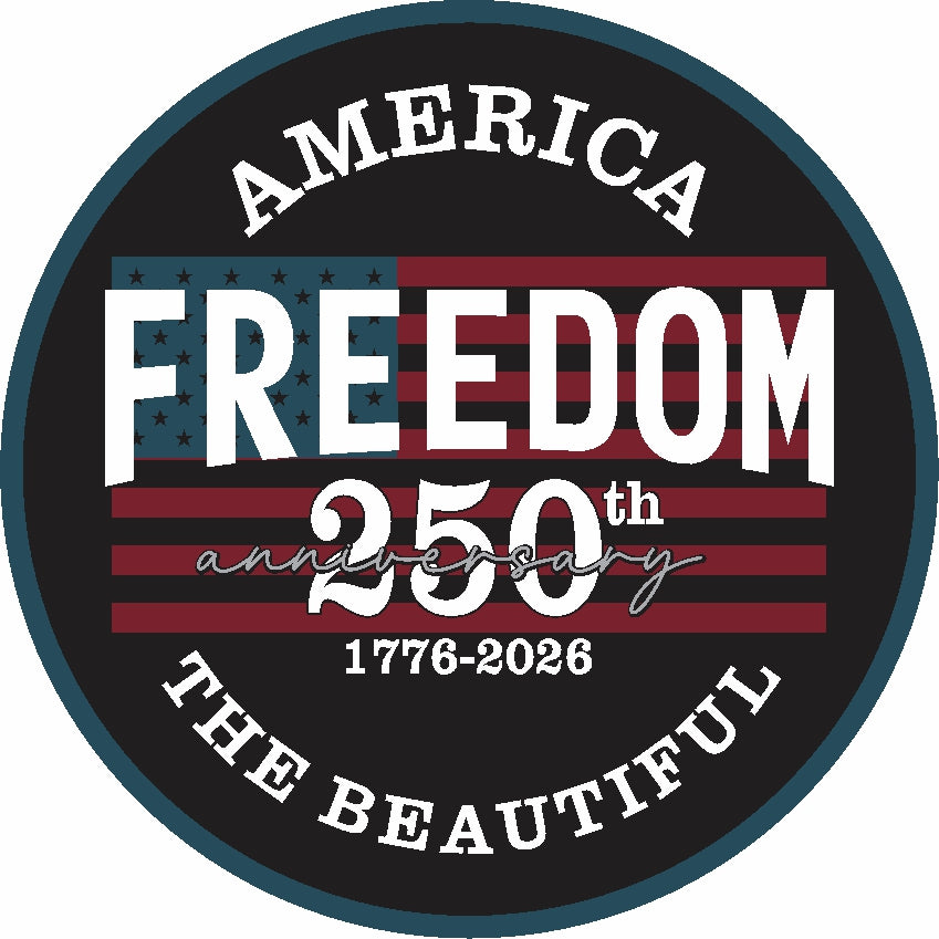 Round Magnet - America The Beautiful 250th 1776 - 2026